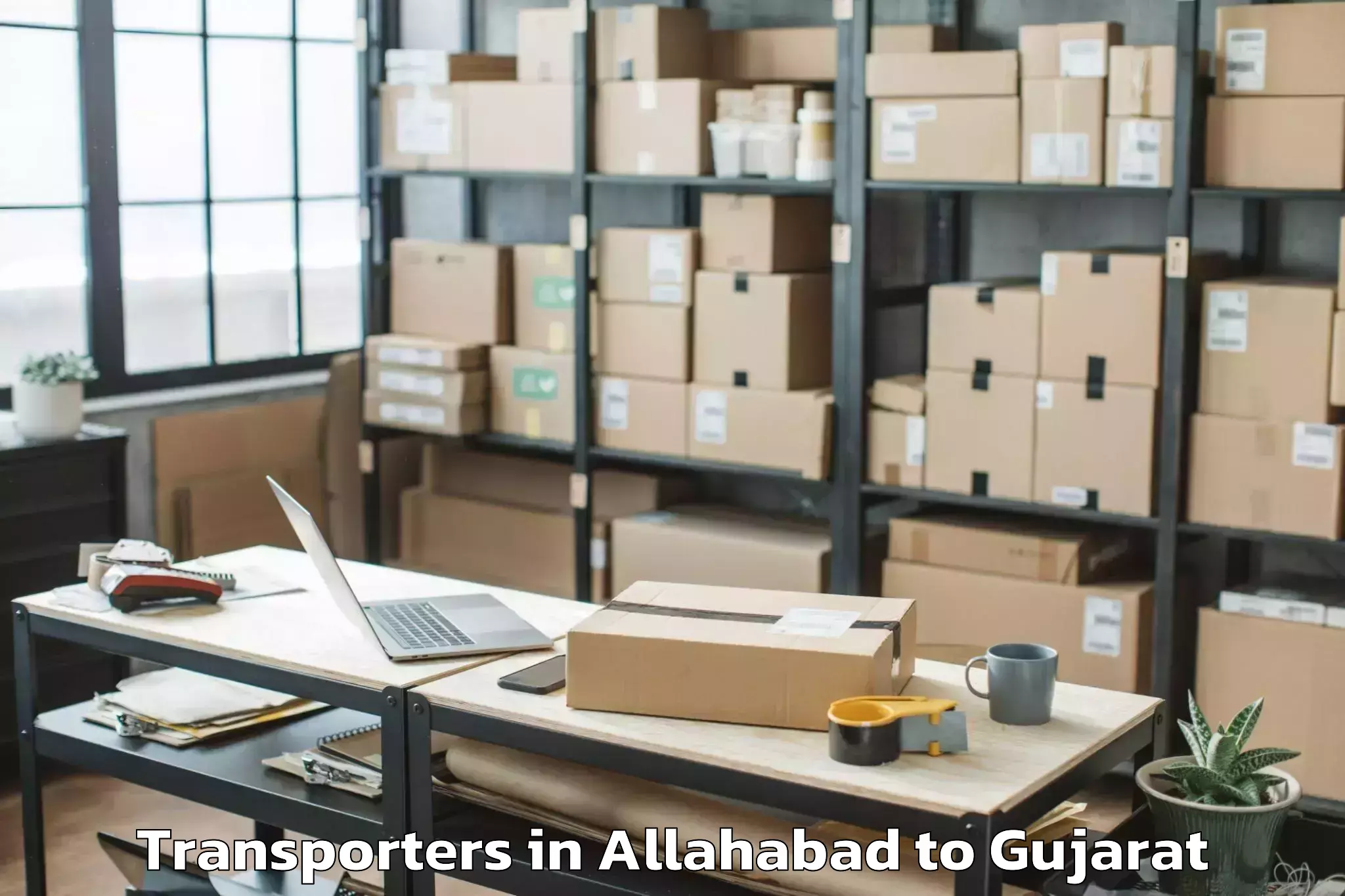 Expert Allahabad to Gussar Transporters